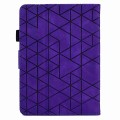 For Amazon Kindle Paperwhite 2021 Rhombus TPU Smart Leather Tablet Case(Purple)