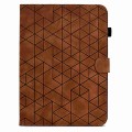 For Amazon Kindle Paperwhite 2021 Rhombus TPU Smart Leather Tablet Case(Brown)