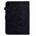 For iPad 10th Gen 10.9 2022 Rhombus TPU Smart Leather Tablet Case(Black)