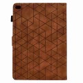 For iPad Air / Air 2 / 9.7 2017 / 2018 Rhombus TPU Smart Leather Tablet Case(Brown)