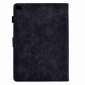 For iPad Air / Air 2 / 9.7 2017 / 2018 Rhombus TPU Smart Leather Tablet Case(Black)