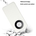 For Huawei Mate 60 Wheat MagSafe Magnetic Straw Material + TPU Phone Case with Lanyard(White)