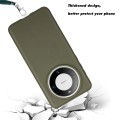 For Huawei Mate 60 Wheat MagSafe Magnetic Straw Material + TPU Phone Case with Lanyard(Army Green)