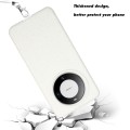 For Huawei Mate 60 Pro Wheat MagSafe Magnetic Straw Material + TPU Phone Case with Lanyard(White)