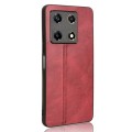 For Infinix Note 30 Pro 4G Cow Pattern Sewing Back Cover Phone Case(Red)