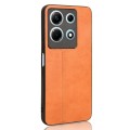 For Infinix Note 30 4G / 5G Cow Pattern Sewing Back Cover Phone Case(Orange)