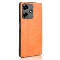 For Infinix Hot 30 4G X6831 Cow Pattern Sewing Back Cover Phone Case(Orange)