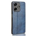 For Infinix Hot 30 4G X6831 Cow Pattern Sewing Back Cover Phone Case(Blue)