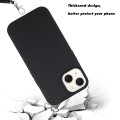 For iPhone 15 Plus Wheat MagSafe Magnetic Straw Material + TPU Phone Case with Lanyard(Black)
