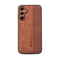 For Samsung Galaxy A05s AZNS 3D Embossed Skin Feel Phone Case(Brown)