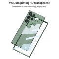For Samsung Galaxy S24 Ultra GKK Plating Transparent TPU Phone Case, Without pen(Purple)