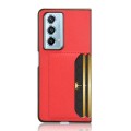For Honor Magic Vs2 Litchi Texture Card Slots Back Cover Phone Case(Red)