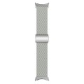 For Google Pixel Watch / Watch 2 Nylon Loop Magnetic Buckle Watch Band(Light Grey)