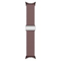 For Google Pixel Watch / Watch 2 Nylon Loop Magnetic Buckle Watch Band(Smoke Purple)