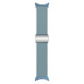 For Google Pixel Watch / Watch 2 Nylon Loop Magnetic Buckle Watch Band(Rock Blue)