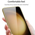 For Samsung Galaxy S24+ 5G GKK Plating Soft TPU + Leather Full Coverage Phone Case without Pen(Purpl