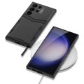 For Samsung Galaxy S24 Ultra 5G GKK TPU + PU Full Coverage Phone Case(Vertical Texture)