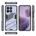 For Xiaomi Redmi K70 5G Punk Armor 2 in 1 PC + TPU Phone Case with Holder(Grey)