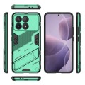 For Xiaomi Redmi K70 5G Punk Armor 2 in 1 PC + TPU Phone Case with Holder(Green)