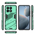 For Xiaomi Redmi K70E 5G Punk Armor 2 in 1 PC + TPU Phone Case with Holder(Green)