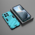 For Xiaomi Redmi K70E 5G Punk Armor 2 in 1 PC + TPU Phone Case with Holder(Blue)