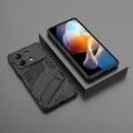 For Xiaomi Redmi Note 13R Pro 5G Punk Armor 2 in 1 PC + TPU Phone Case with Holder(Black)