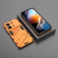 For Xiaomi Redmi Note 13R Pro 5G Punk Armor 2 in 1 PC + TPU Phone Case with Holder(Orange)