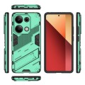 For Xiaomi Redmi Note 13 Pro 4G Global Punk Armor 2 in 1 PC + TPU Phone Case with Holder(Green)