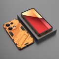 For Xiaomi Redmi Note 13 Pro 4G Global Punk Armor 2 in 1 PC + TPU Phone Case with Holder(Orange)