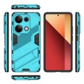 For Xiaomi Redmi Note 13 Pro 4G Global Punk Armor 2 in 1 PC + TPU Phone Case with Holder(Blue)