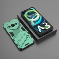 For Xiaomi Redmi A3 4G Global Punk Armor 2 in 1 PC + TPU Phone Case with Holder(Green)