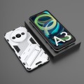 For Xiaomi Redmi A3 4G Global Punk Armor 2 in 1 PC + TPU Phone Case with Holder(White)