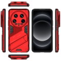 For Xiaomi 14 Ultra 5G Punk Armor 2 in 1 PC + TPU Phone Case with Holder(Red)