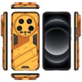 For Xiaomi 14 Ultra 5G Punk Armor 2 in 1 PC + TPU Phone Case with Holder(Orange)