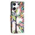 For Infinix Zero 30 4G Colored Drawing Pattern Leather Phone Case(Tree Life)