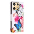 For Infinix Note 30 Pro Colored Drawing Pattern Leather Phone Case(Butterflies)