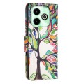 For Infinix Hot 40i Colored Drawing Pattern Leather Phone Case(Tree Life)