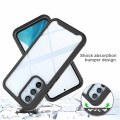 For Samsung Galaxy A34 5G Two-layer Integrated Transparent TPU + PC + PET Protective Phone Case(Blac