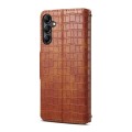 For Samsung Galaxy A05s Denior Crocodile Texture Oil Edge Leather Phone Case(Brown)