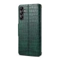 For Samsung Galaxy A13 5G Denior Crocodile Texture Oil Edge Leather Phone Case(Green)