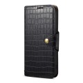 For Samsung Galaxy S24 Ultra 5G Denior Crocodile Texture Oil Edge Leather Phone Case(Black)