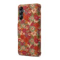 For Samsung Galaxy A05s Denior Flower Language Series Cork Fabric Oil Edge Leather Phone Case(Summer