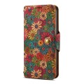For Samsung Galaxy A23 5G Denior Flower Language Series Cork Fabric Oil Edge Leather Phone Case(Spri