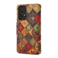 For Samsung Galaxy A23 5G Denior Flower Language Series Cork Fabric Oil Edge Leather Phone Case(Autu