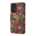 For Samsung Galaxy A52 Denior Flower Language Series Cork Fabric Oil Edge Leather Phone Case(Spring)