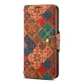 For Samsung Galaxy S24 Ultra 5G Denior Flower Language Series Cork Fabric Oil Edge Leather Phone Cas