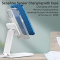 S16 15W 3 in 1 Foldable Wireless Fast Charging Phone Holder(White)