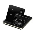 A93 15W 5 in 1 Multifunctional Foldable Wireless Charger Desktop Phone Stand(Black)
