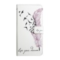 For Samsung Galaxy S24 Ultra 5G Oil Embossed 3D Drawing Leather Phone Case(Feather)