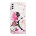 For Samsung Galaxy S24+ 5G Oil Embossed 3D Drawing Leather Phone Case(Flower Fairy)